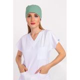 Düz Su Yeşili Renk Doktor Hemşire Hastane Aşçı Medikal Cerrahi Bone
