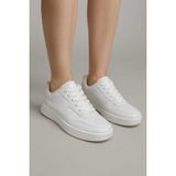 Düz Taban Sneaker Ayakkabı Kadın Spor Erkek Spor Beyaz Sneaker - 41
