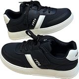 Düz Taban Sneaker Kız Erkek Ipli Çocuk Günlük Spor Ayakkabı - Siyah - Krem