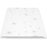 Düz Yıldız Plastik Pvc Duvar - Tavan Lambiri / 10 Adet 20 Cm X 1 Metre - 2 Metrekare