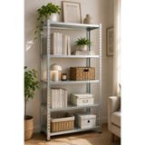 düzenliyo 5 Katlı Galvaniz Çelik Raf 43x93x200 cm – Depo, Arşiv, Kiler ve Market Rafı