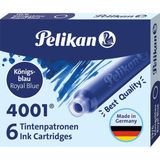 Düzey Pelikan 4001 Dolma Kalem Kartuşu Küçük Royal Mavi 6’lı