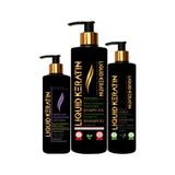 Düzleştirici Keratin Saç Bakım Seti - Brezilya Fönü (3'lü Set)