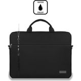 D'vers 15.6" Inç Su Geçirmez Kumaş Özellikli Evrak Bilgisayar Notebook Laptop Çantası - 15.6 inç - Siyah