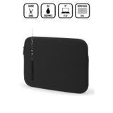 D'VERS Siyah 17-17,3 Inç Uyumlu Su Geçirmez Kumaş Ve Fermuar Detaylı Unisex Kılıf Notebook Laptop Çantası