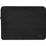 D'vers Su Geçirmez Fermuar Detaylı Unisex 15-15,6 Inç Uyumlu Macbook Kılıf Notebook Laptop Çantası - 15.6 inç - Siyah
