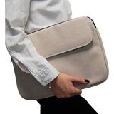 D'vers Unisex 13-14-15.6 Inç Uyumlu Macbook Kılıf Notebook Laptop Çantası - 14 - 14,9 inç - Krem