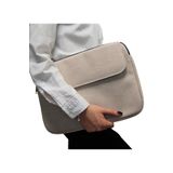 D'vers Unisex 13-14-15.6 Inç Uyumlu Macbook Kılıf Notebook Laptop Çantası - Krem