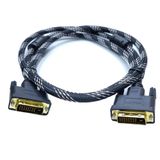 DVI 24+1 erkek erkek kablo DVI-D örgülü 24+1 kanlo 1.5m