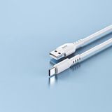 Dvip L14 1 mt Beyaz 6A 110W Fast Charging USBA to Type-C Data ve Hızlı Şarj Kablosu