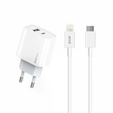 Dvip N35 2.4 A Beyaz Type-C to Lightning Kablolu Hızlı Şarj Aleti Set