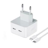 Dvip N45 35 W Yeni Nesil Apple Uyumlu Çift PD Type-C Port Compact Çıkışlı Ev Tipi Şarj Aleti