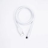 Dvip S01C 6A 67W USB A to Type-C 1 mt Beyaz Data ve Hızlı Şarj Kablosu