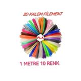 dvrktasarım Divrak3d Filament Pla 1.75mm Pla 10 Renk X 1 Metre 3 Boyutlu Kalem Flamenti