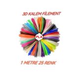 dvrktasarım Divrak3d Filament Pla 1.75mm Pla 25 Renk X 1 Metre 3 Boyutlu Kalem Flamenti