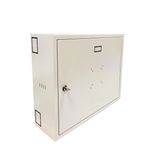 DVR/NVR CCTV Kayıt Cihazı Panosu, Duvara Monte, Kilitli, 55x43x17 cm, Açık Gri