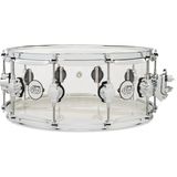 Dw Drums Design Series Acrylic 6 x 14" Trampet (Clear)