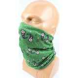Dwoy Boyun Bandana Bere Açık Yeşil DESENLI8682520420019 - Standart - Beyaz - Yeşil