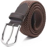 Dwoy Elastik Örgü Kemer Kahverengi - 115 cm - 028-Kahverengi