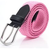 Dwoy Elastik Örgü Kemer - Pembe - 115 cm