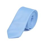 DWOY Mat Saten 6 cm Klasik Erkek Kravat (Bebe Mavisi)