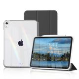 DWPSG iPad Air 11 İnç M4/M3/M2, Air 5th/4th Gen 10.9 İnç için Şeffaf Kılıf | Çıkarılabilir Sürgülü Kapak, Şeffaf Sert PC Arka Kabuk, İnce Üç Katlı Çok Açılı Stand, Otomatik Uyandırma/Uyku, Siyah