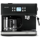 DX-1341 Home Barista 3-In-1 Filtre Kahve ve Espresso Makinesi, Siyah - Standart