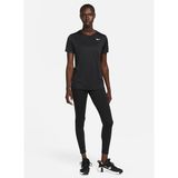 DX0687-010-W NK DF RLGD SS TEE Siyah Kadın Bisiklet Yaka T-Shirt