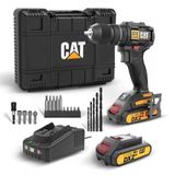 DX1010.1 18VOLT 2.0AH Li-Ion Çift Akülü Kömürsüz Profesyonel Şarjlı Darbeli Matkap + 20 Parça Delme Vidalama Uç Seti