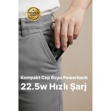 Dx269s 5000 Mah Powerbank 22.5w Type-c Hızlı Şarj Mini Taşınabilir Şarj Cihazı Kompakt & Güçlü Siyah