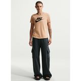 DX7906 286 W NSW CLUB SS TEE ICN FT Kahve Kadın Bisiklet Yaka T Shirt