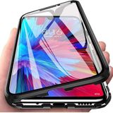 DXL Huawei Mate 30 Uyumlu Önü ve Arkası Temperli Cam, Manyetik Adsorpsiyon Darbeye Dayanıklı Kapak, Alüminyum Metal Tampon Güçlü Mıknatıslar (Siyah, Huawei Mate 30)