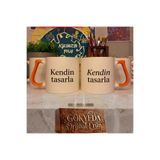 D&Y GAUDERY 4 lü A kalite kupa Resimli Baskı Tasarım Kendin Tasarla Kişiye Özel Firma Logolu.