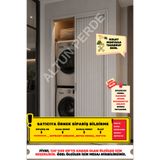 D&Y GAUDERY PLİSE AKORDİYON SÜRME KAPI – ÖLÇÜYE ÖZEL ÜRETİM (MAX 130x290 cm) BEYAZ