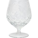 Dyatkovo Kristal El Yapımı Kristal Brendi Kadehi - Vinograd (17CM) - Beyaz