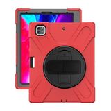 Dybox Apple iPad Air 4. Nesil 10.9 Shockproof 3 Katmanlı Kalem Yerli Standlı Zırh Kılıf Kırmızı