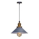 Dylight Retro Dekoratif Tekli Gri Rustik Metal Sarkıt Avize 22 Cm