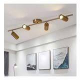 Dylight Retro Eskitme Kaplama Hareketli Modern Spor 4 Lü Led spot Avize Beyaz Ampullü