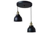 Dylight Retro Metal 2 Li Eskitme Duylu Dekoratif Rustik Sarkıt Avize Çap :30 Cm