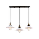 Dylight Retro Metal Beyaz Üçlü Sarkıt Avize GENIŞLIK:60CM - 3