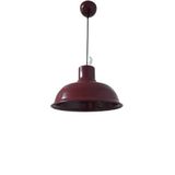Dylight Retro Metal Bordo Dekoratif Ruktik Tekli Sarkıt Kafe Mutfak Aydınlatma Çap:30 cm dy852