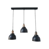 Dylight Retro Metal Dekoratif 3 Lü Masa Üstü Siyah Rustik Avize En:60 cm - 1