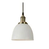 Dylight Retro Metal Dekoratif Beyaz Tekli Kafe Mutfak Aydınlatma Avize Beyaz dy8044