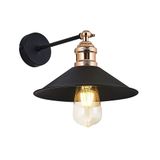 Dylight Retro Metal Dekoratif Mafsallı Duvar Aplik Siyah dy003