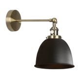 Dylight Retro Metal Dekoratif Mafsallı Siyah Duvar Aplik Siyah dy1142
