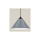 Dylight Retro Metal Dekoratif Rustik Kafe Mutfak Aydınlatma Gri Tekli Sarkıt Avize Çap:30 cm - Siyah - 1