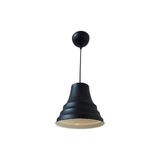Dylight Retro Metal Dekoratif Siyah Içi Beyaz Cafe Mutfak Tekli Sarkıt Aydınlatma Çap:23 cm - 1