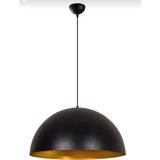 Dylight Retro Metal Dekoratif Tekli Siyah Içi Gold Tekli Sarkıt Çap:40 cm - 1