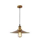 Dylight Retro Metal Eskitme Kaplama Tekli Metal Sarkıt Avize Çap:40 Cm