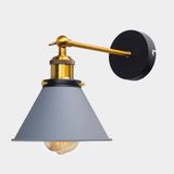 Dylight Retro Metal Gri Dekoratif Mafsallı Rustik Duvar Aplik gri dy9054
